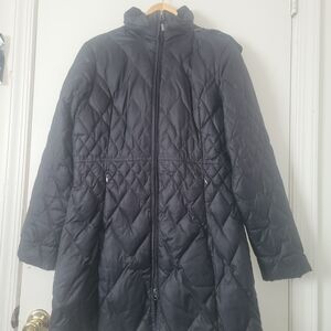 Eddie Bauer Women's Black Quilted Puffer Coat